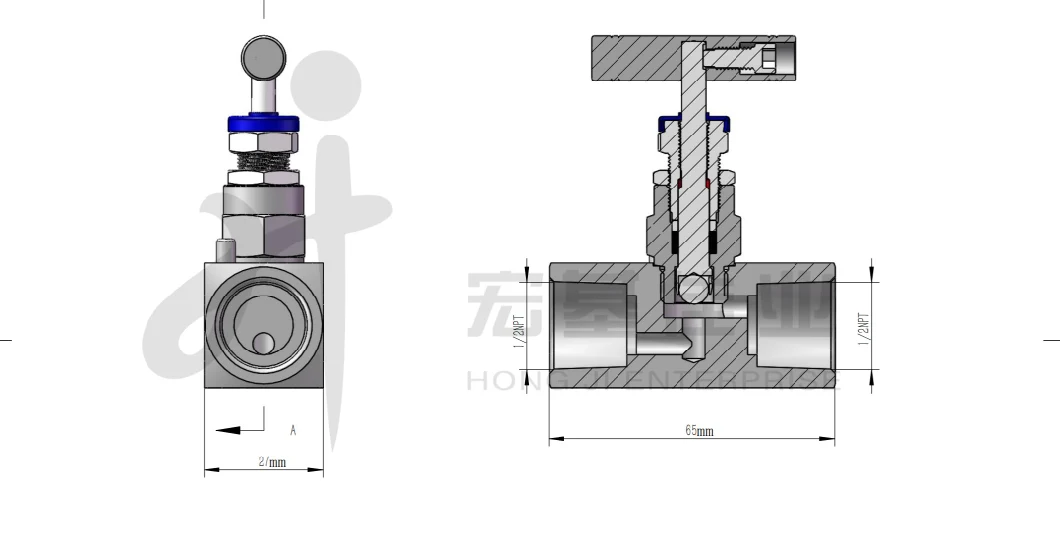 OEM ODM 6000psi Stainless Steel SS304 SS316 NPT Male Female Thread Needle Valve