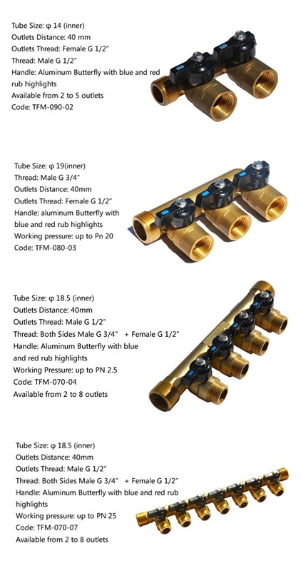 Exhaust Water Brass Valve Manifold 2 Way