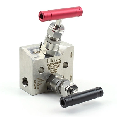 Stainless Steel Valve Manifolds 2 Way Valve Manifolds for Pressure Transmitter