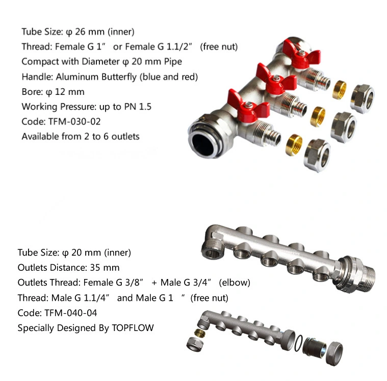 Exhaust Water Brass Valve Manifold 2 Way