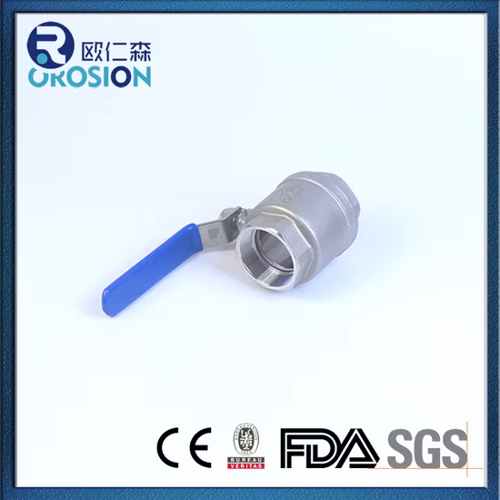 잠금 가능한 암나사 BSPP BSPT NPT 2PC 볼 밸브가 있는 SS304 316 스테인레스 스틸 핸들